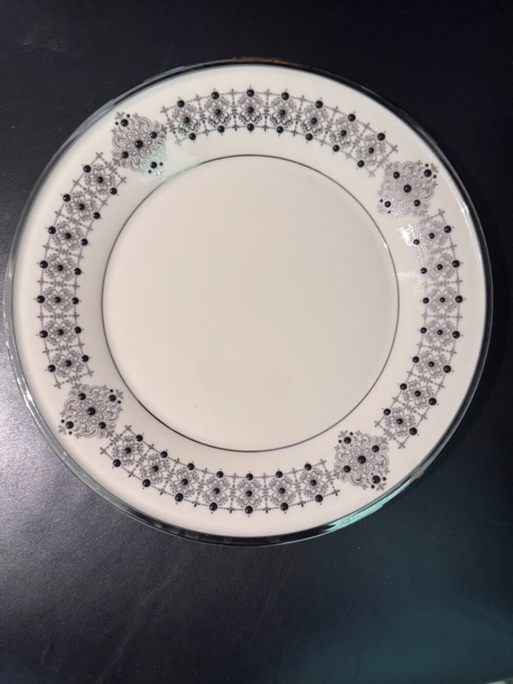 Lenox 'Dimension Collection Solitaire' Accent Plate, Platinum Accents, Porcelain